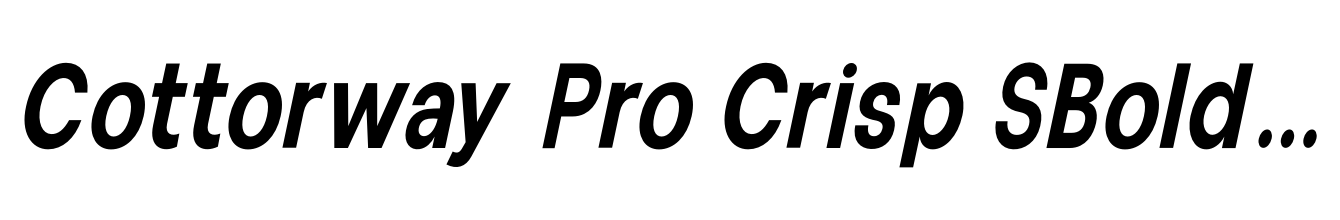 Cottorway Pro Crisp SBold Italic
